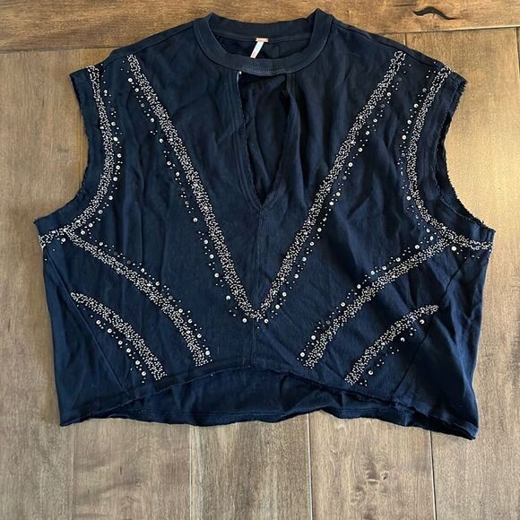 Free People Stardust Muscle Tee XS - Picture 2 of 4